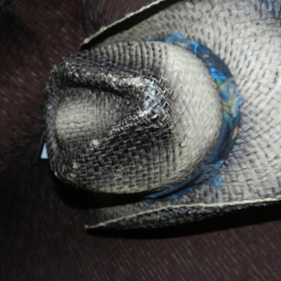 Peter Grimm Sunset drifter Peacock Band tea stained hat NWT! - Picture 10 of 15